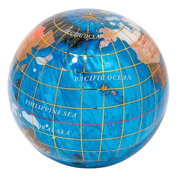 KALIFANO Multigemstone Globe Paperweight with Gift Box - Picture 2 of 7